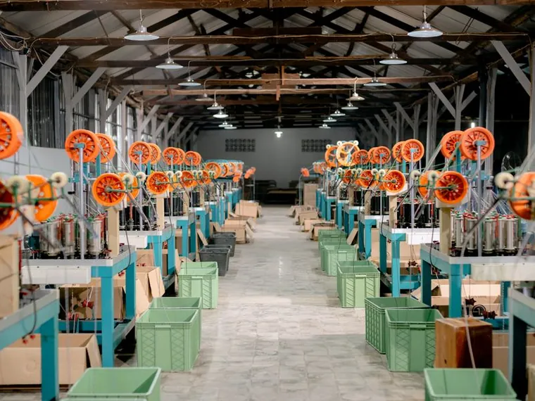 A manufacturing production area